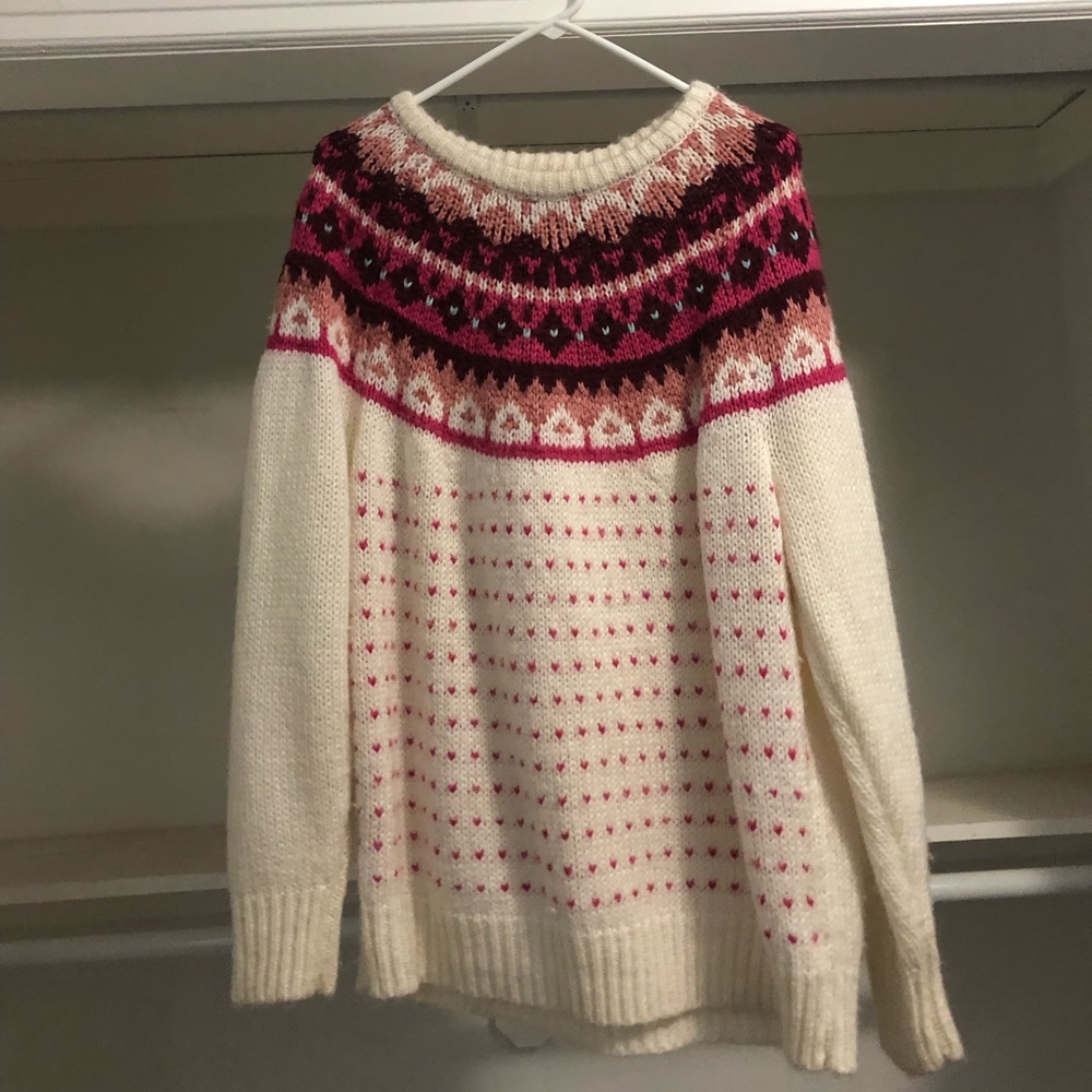 Valentine Ana Sweater Size L Like New Smoke Free Home 29 1/2 in long